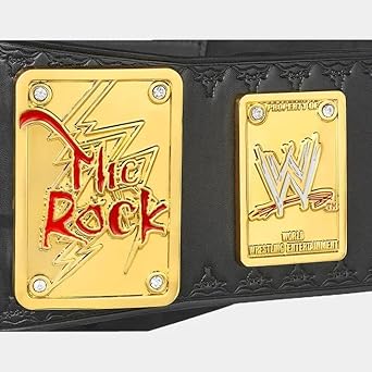 WWF The Rock Brahma Bull Championship Belt 4mm Brass Plates With Real Leather